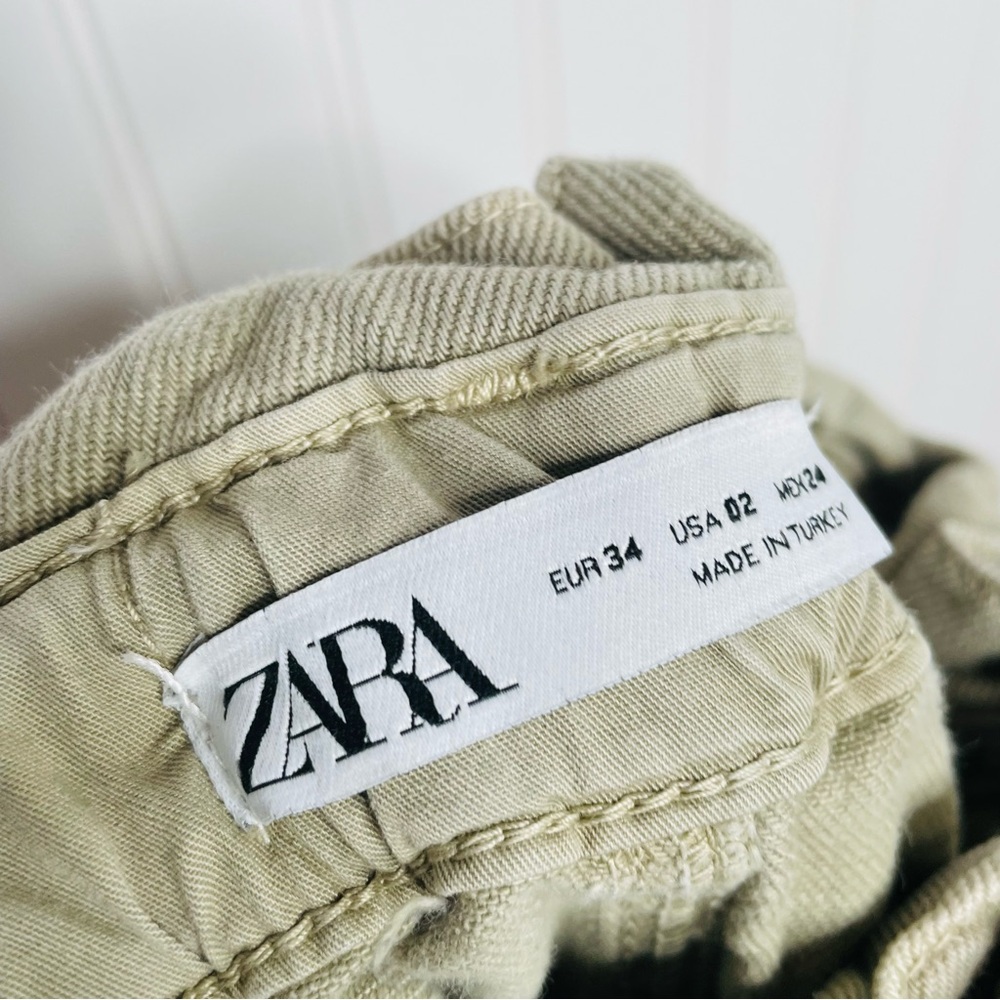 ZARA Paperbag Front Pocket Jeans - Picture 6 of 8